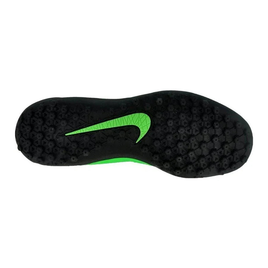 Nike Junior HyperVenom Phelon II TF Tuft Soccer Cleats Green Black