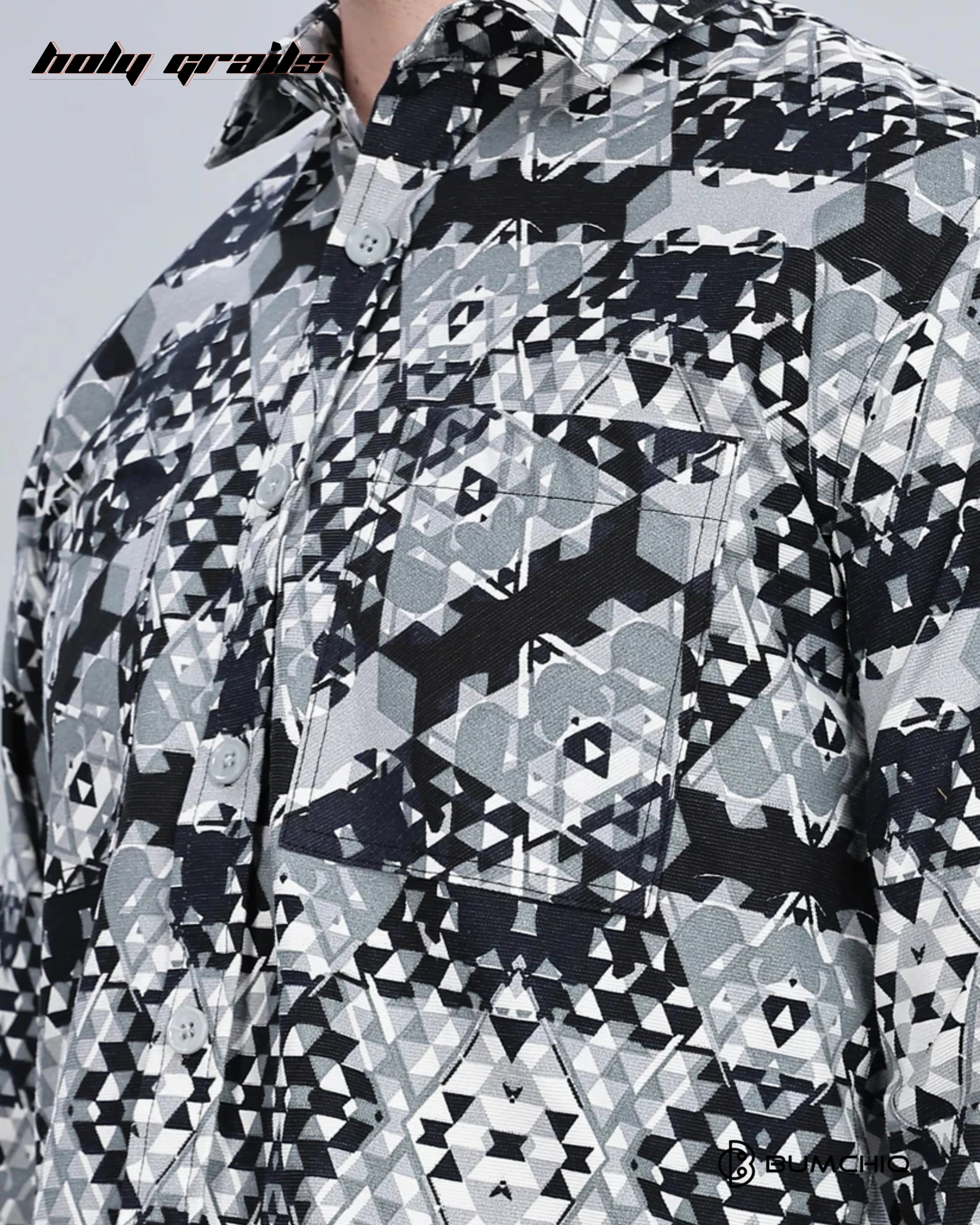 Greyish Abstractix Overshirt HG x Bumchiq