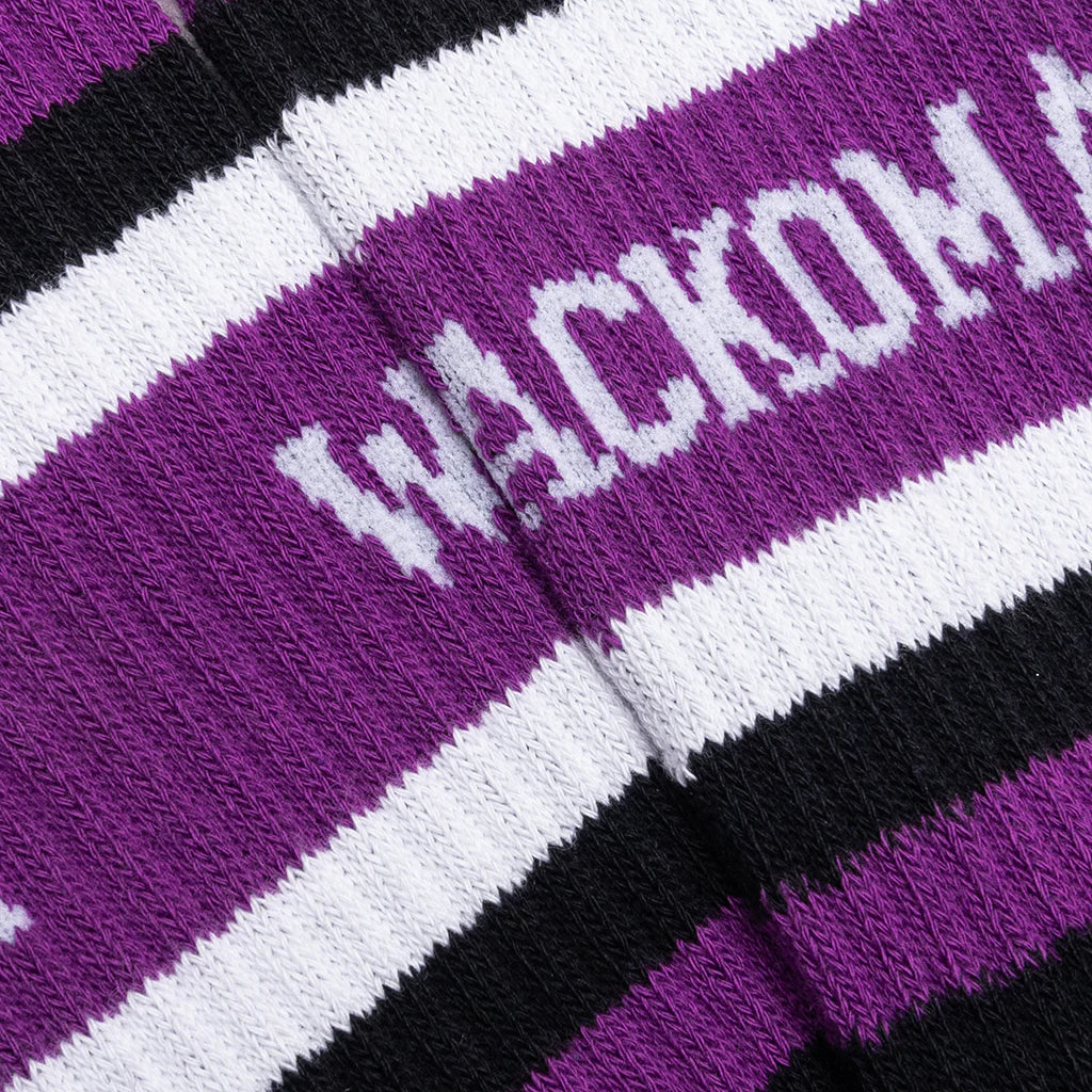 Skater Socks Type 1 Black Purple