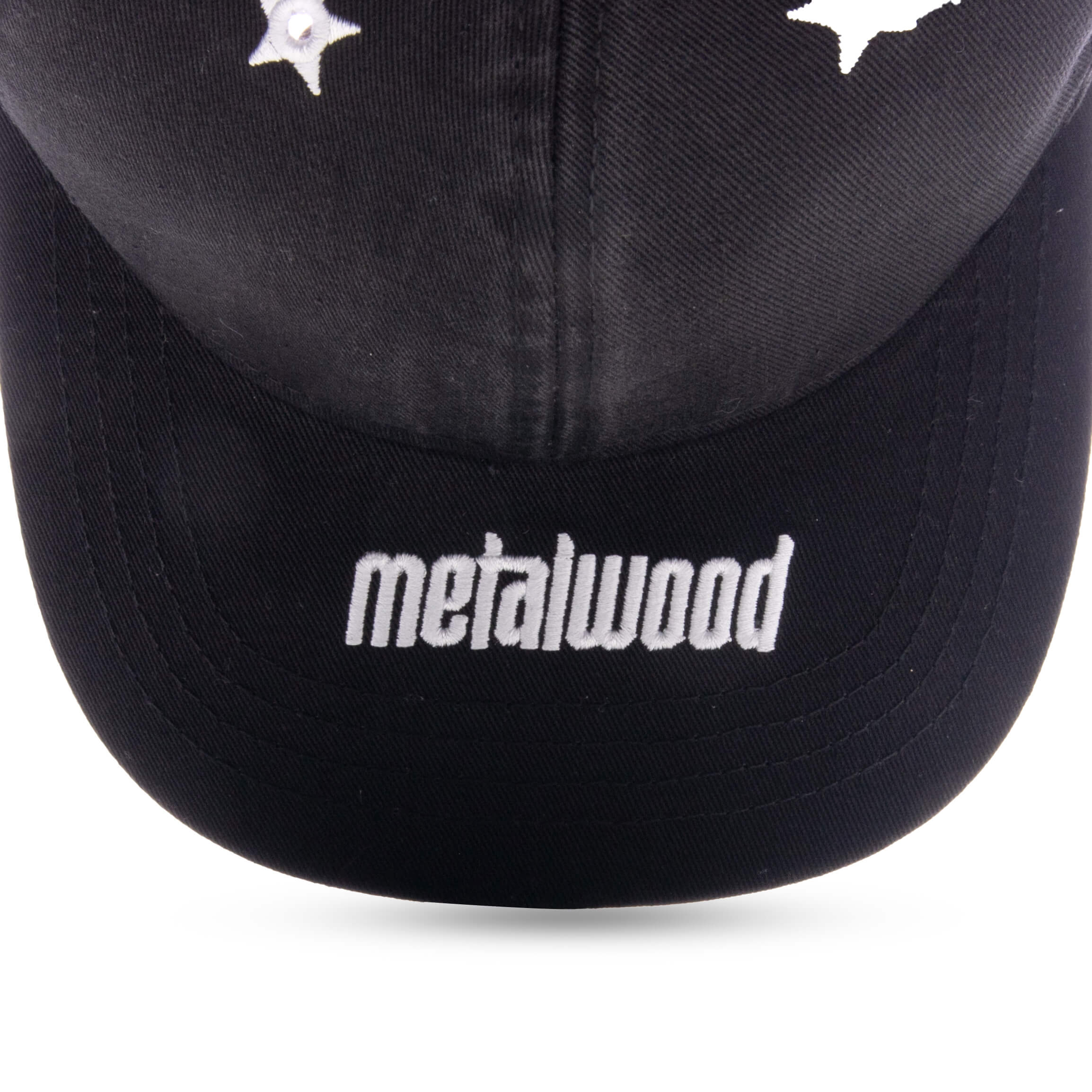 Starshot 6 Panel Strapback Hat Black