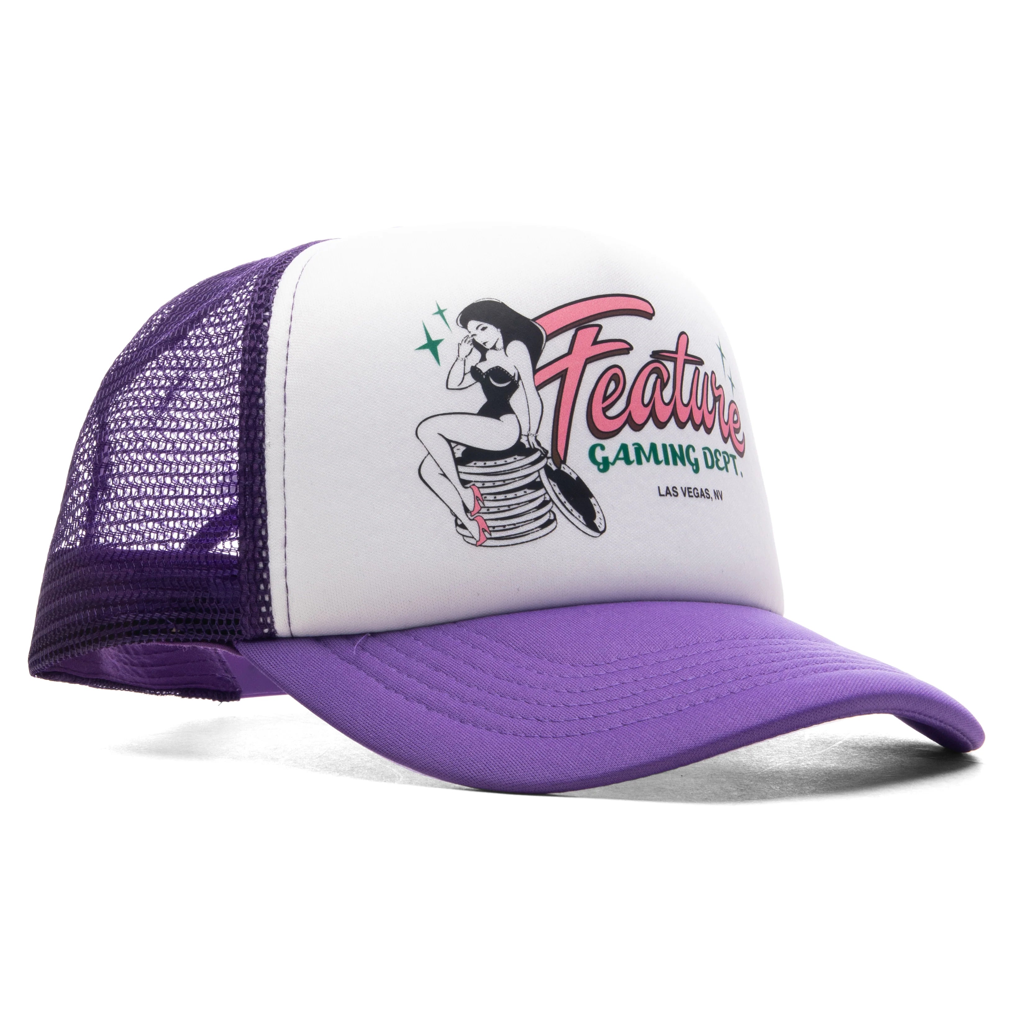 Gaming Trucker Purple White
