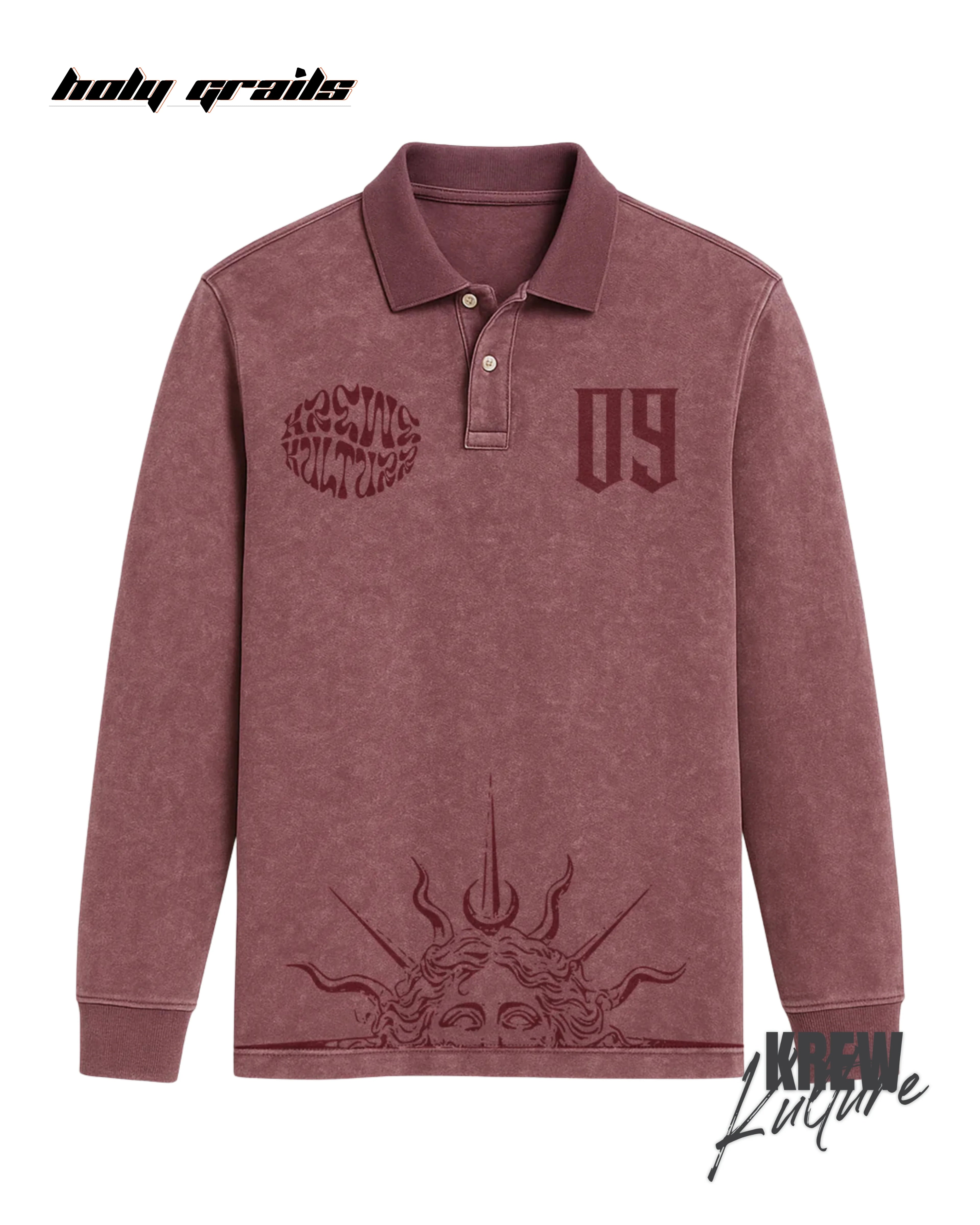 The Eternal Gratitude Brown Polo T Shirt HG x Krewe Kulturr