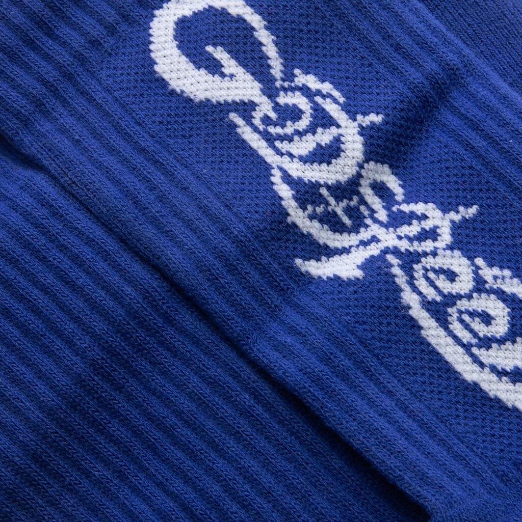 New Age Logo Sock Blue White
