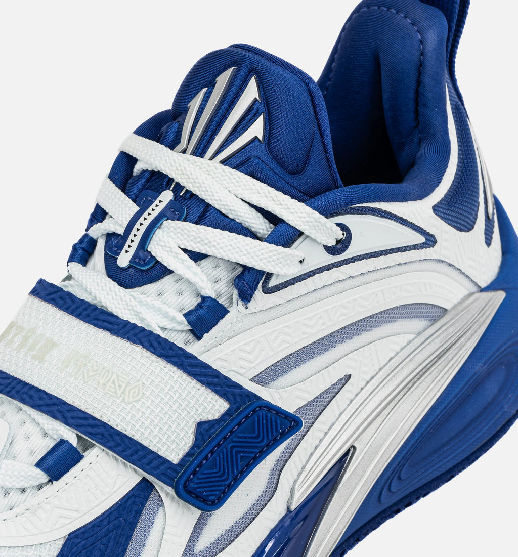 Kai 1 College Mens Basketball Shoe Blue White Silver