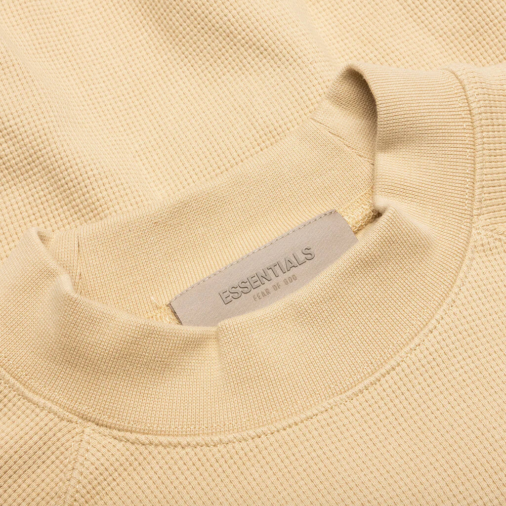 S S Waffle Sweatshirt Sand