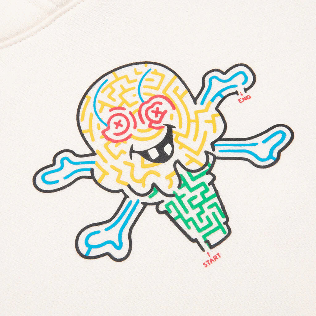 Kids Mazed And Confused Hoodie Whisper White