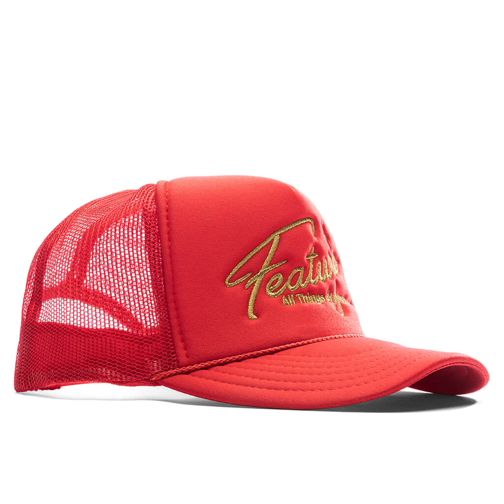 Feature x Wynn Shine Trucker Red