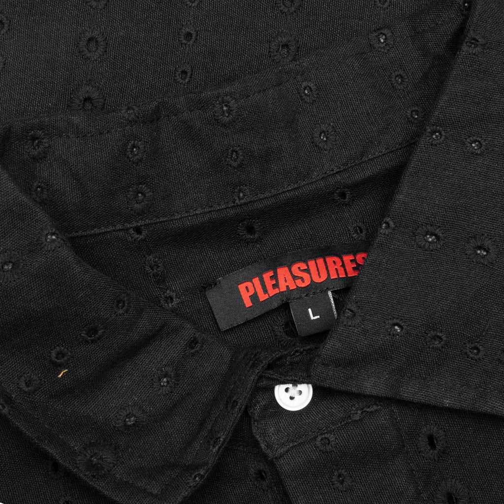 Clarity Woven Polo Black