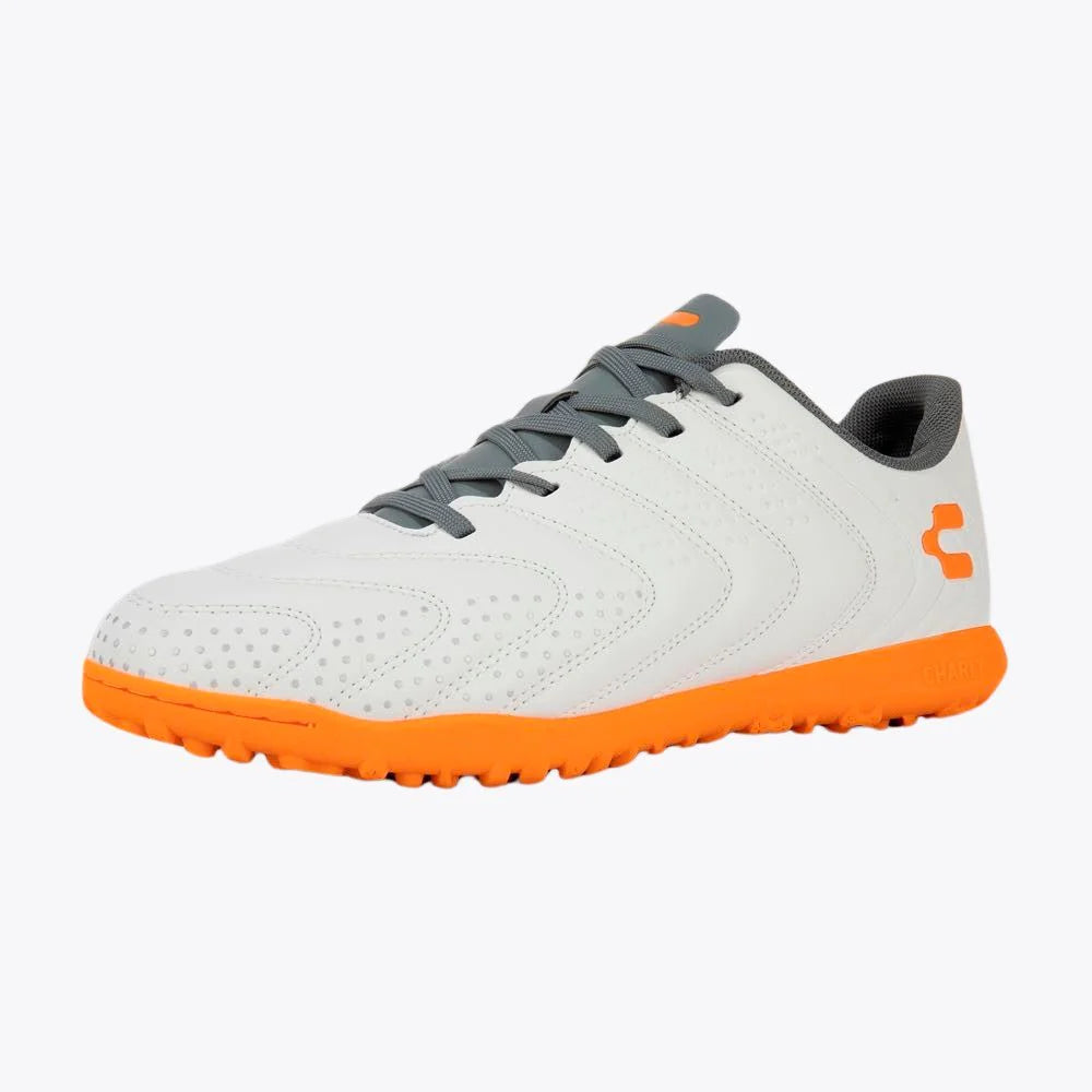 Charly Perseus Select TF Turf Boots White Orange