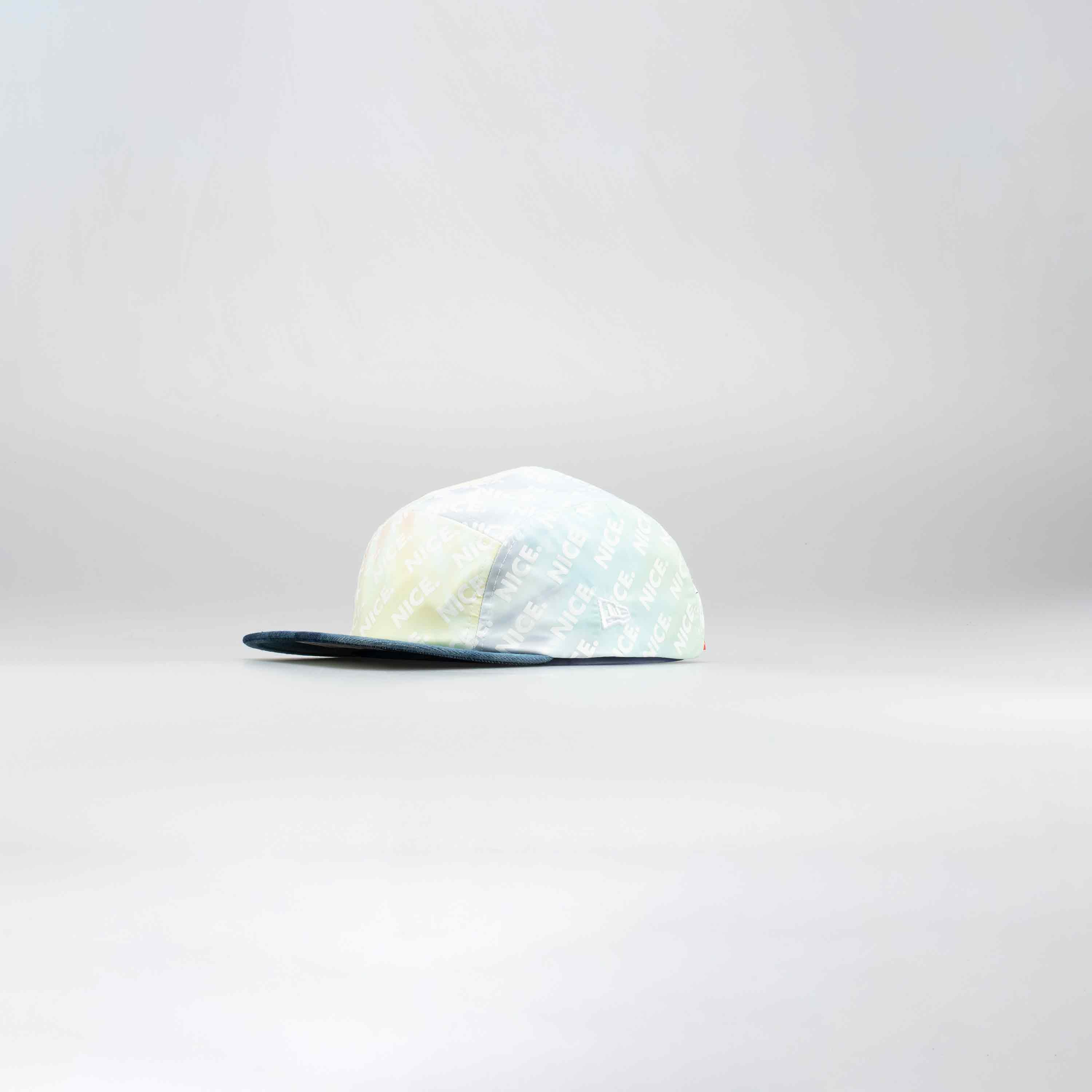 Nice Kicks Life Hat Multi Color White Denim