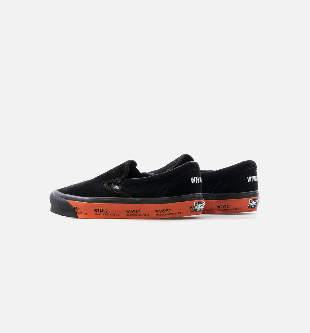 OG Classic Slip On WTAPS Mens Skate Shoe Black Orange