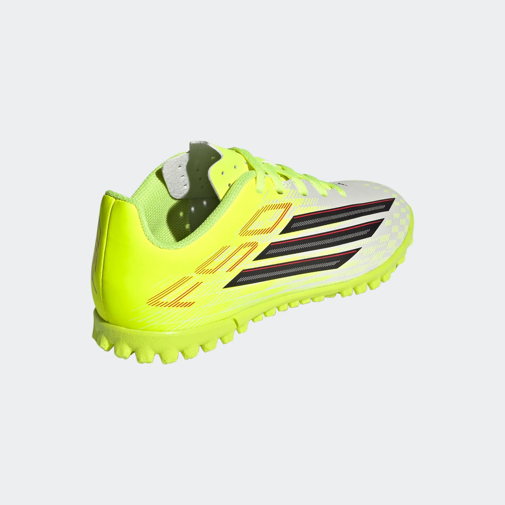 adidas F50 Club TF Turf Youth Soccer Cleats Solar Yellow Black Lucid Red