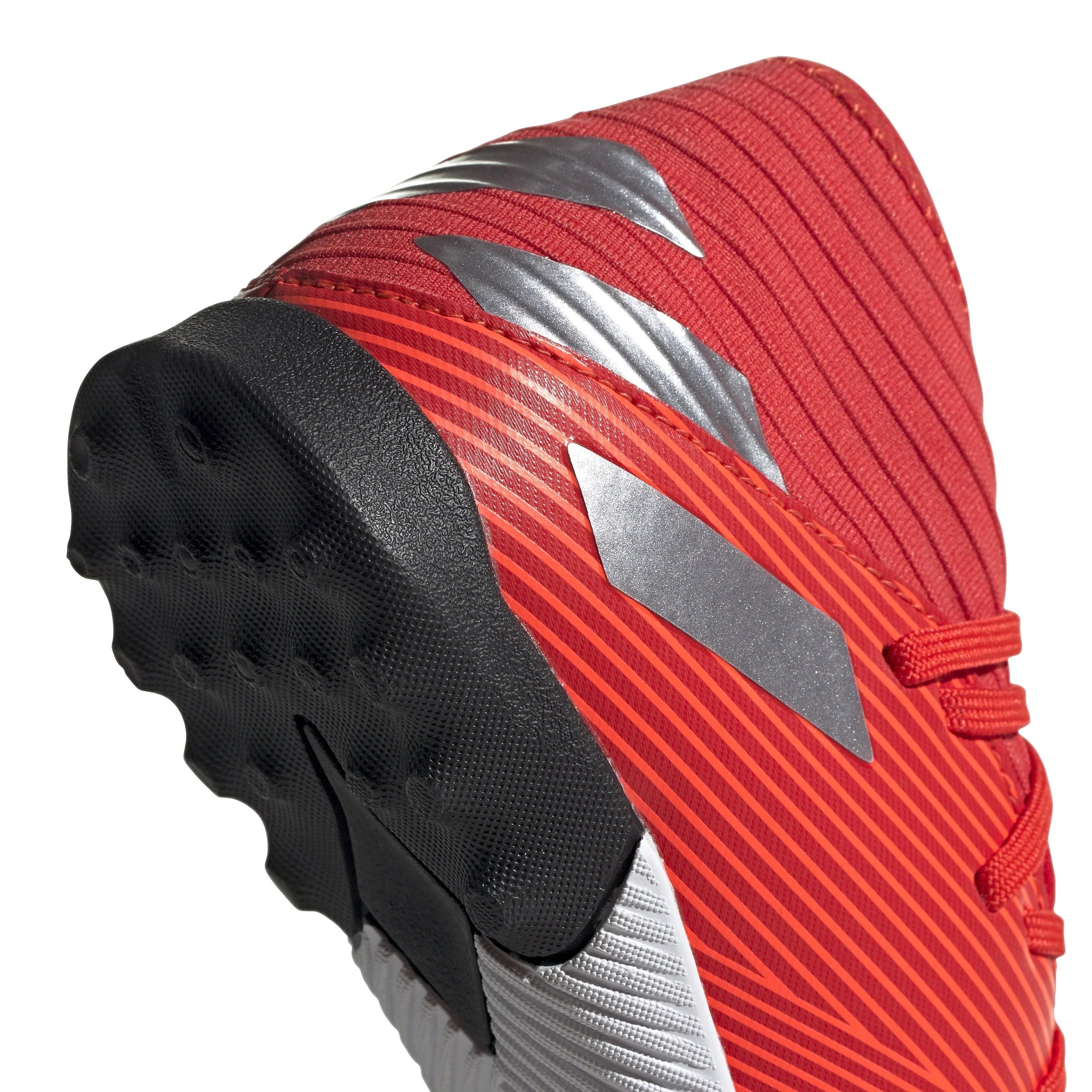 adidas Nemeziz 193 TF Turf Youth Soccer Cleats Active Red Silver Metallic Solar Red