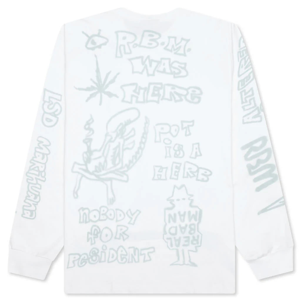 Youth Party L S Tee White
