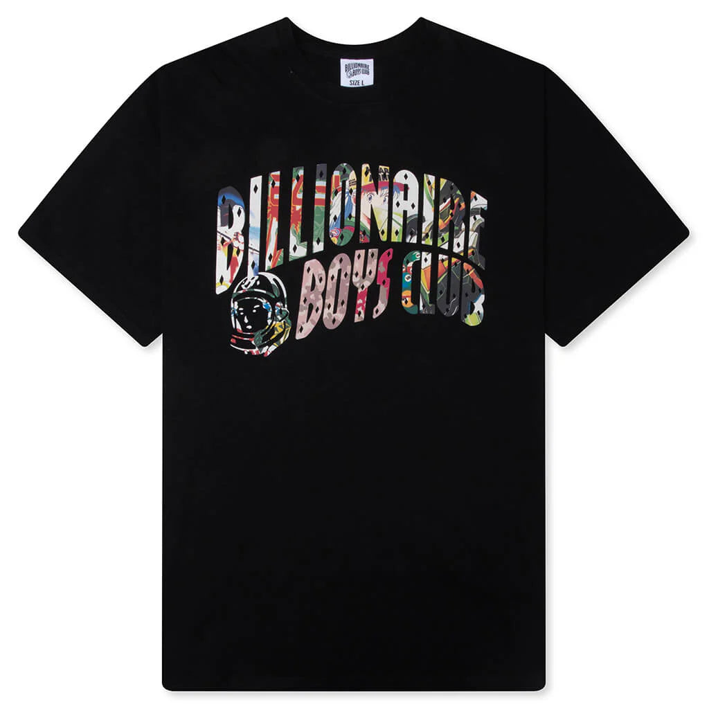 Curve Collage S S Tee Black