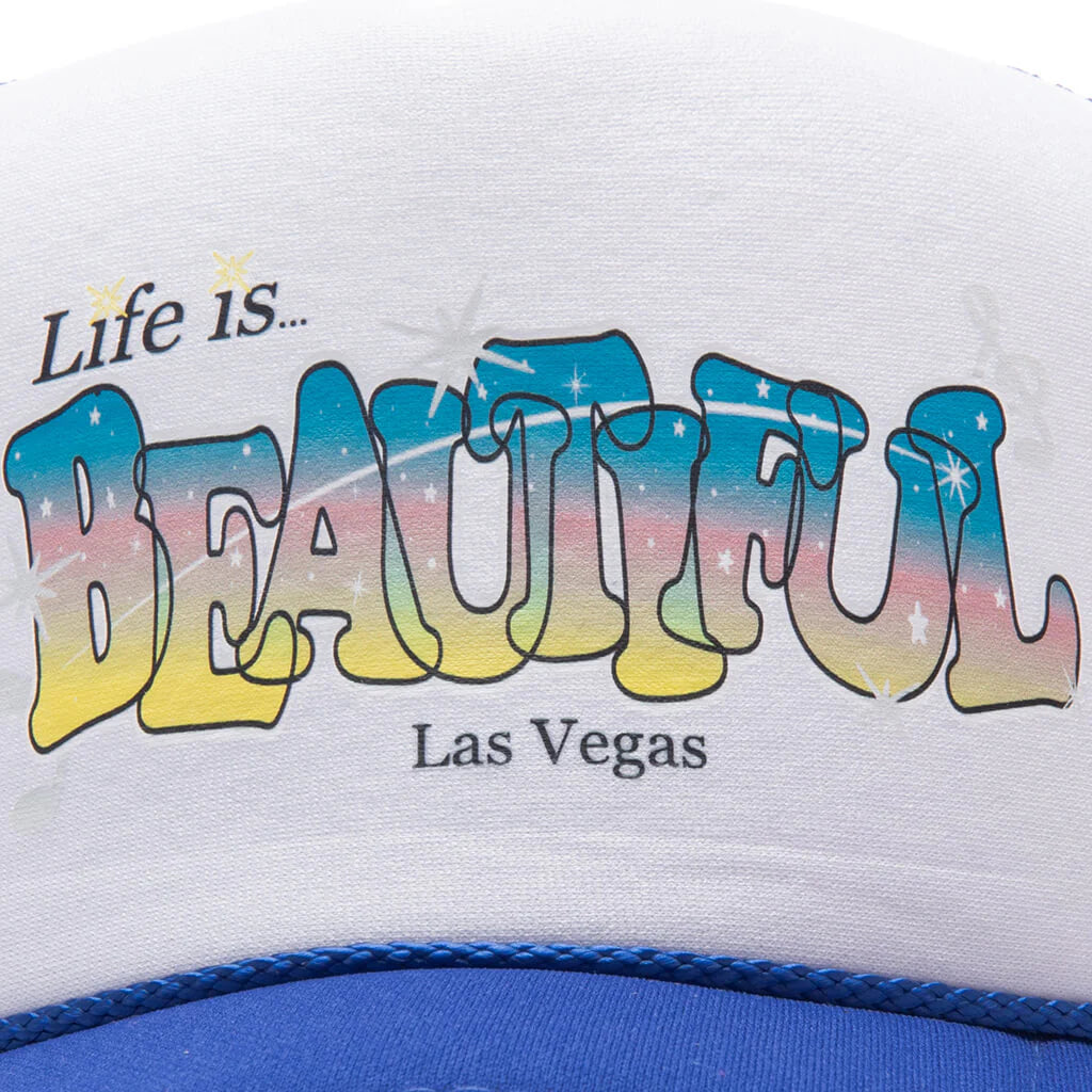 Grateful Trucker Blue White