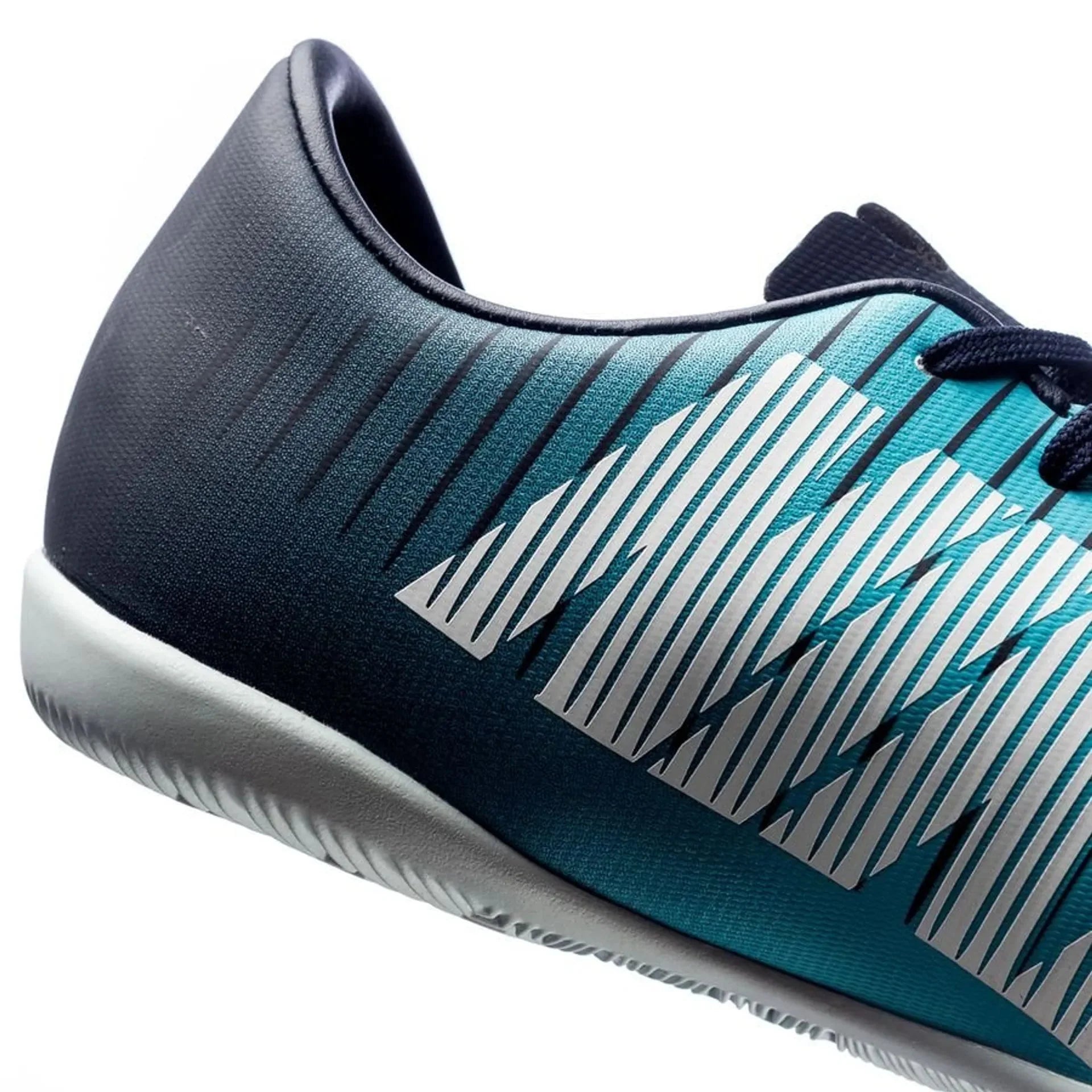 Nike Jr MercurialX Vapor XI IC Indoor Soccer Shoes Obsidian White Gamma Blue