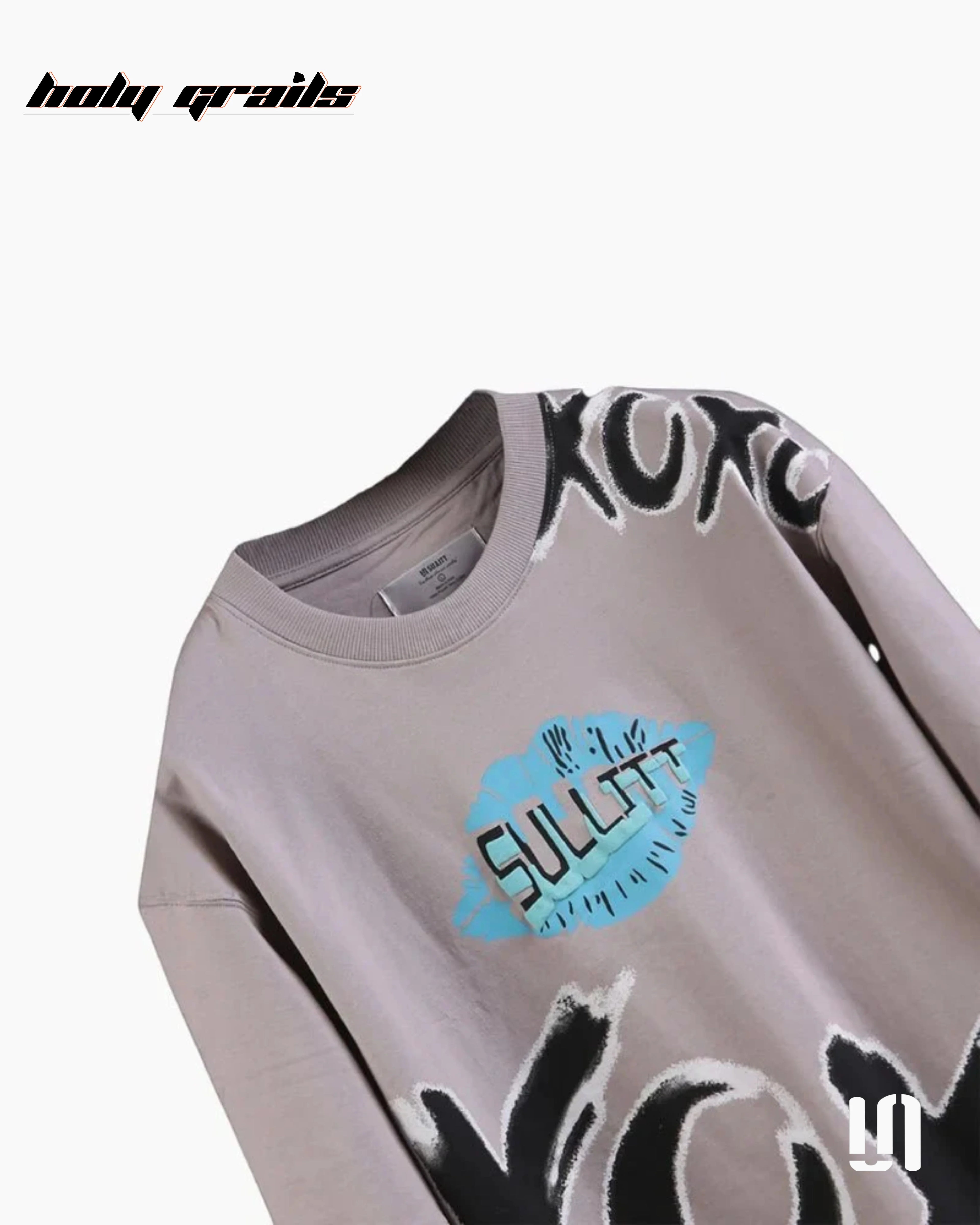 Hugs Kisses Ash Oversized Tee HG x Sullitt