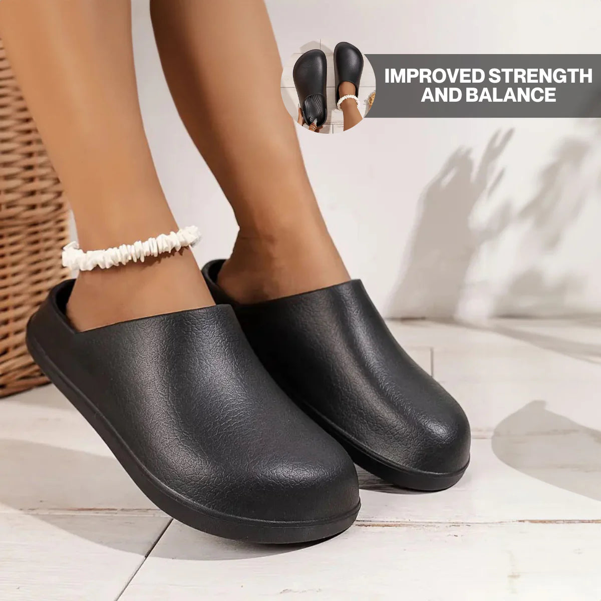 Caldera Healthy Non Slip Comfort Clogs Black Friday