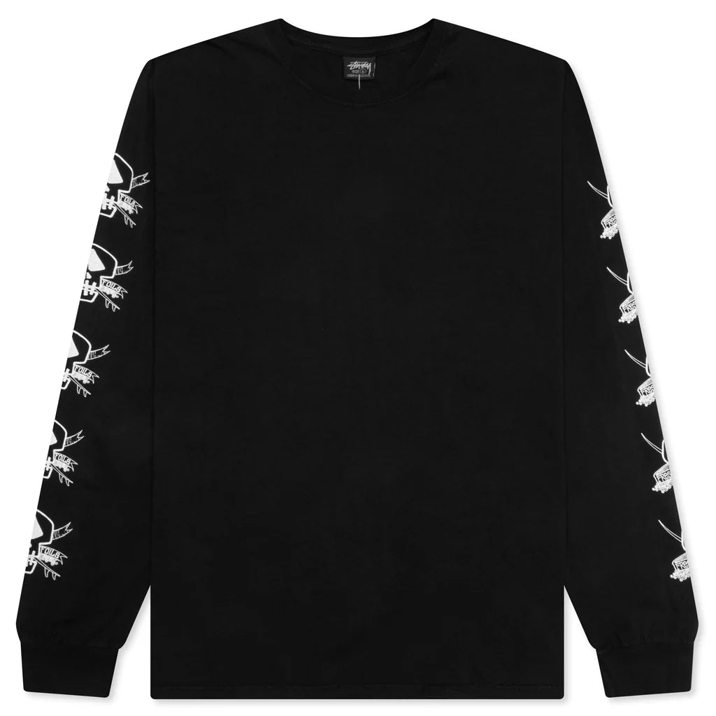 Foils Pigment Dyed L S Tee Black
