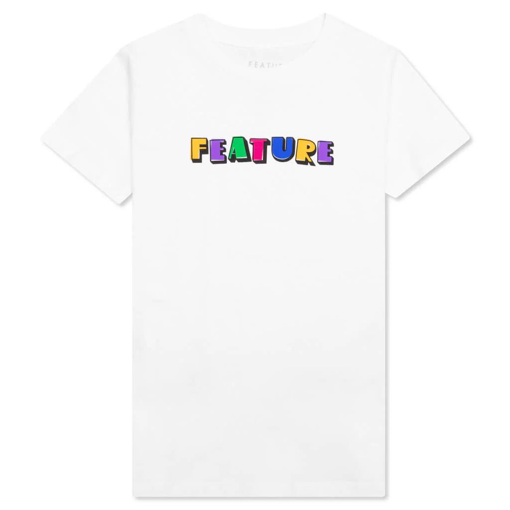 Kids Overlap Tee White