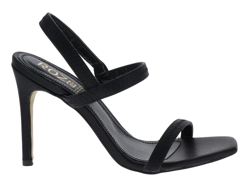 Sandalias de Tacón Alto Roze Negro para Mujer