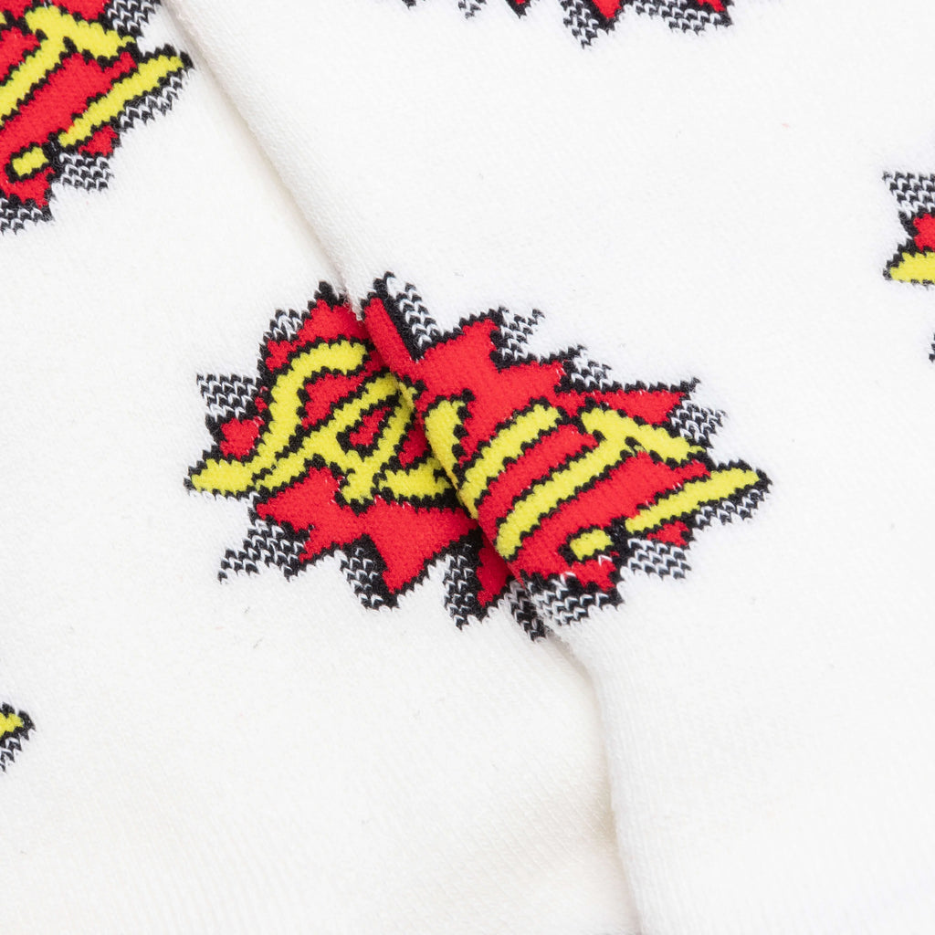 Pow Sock White