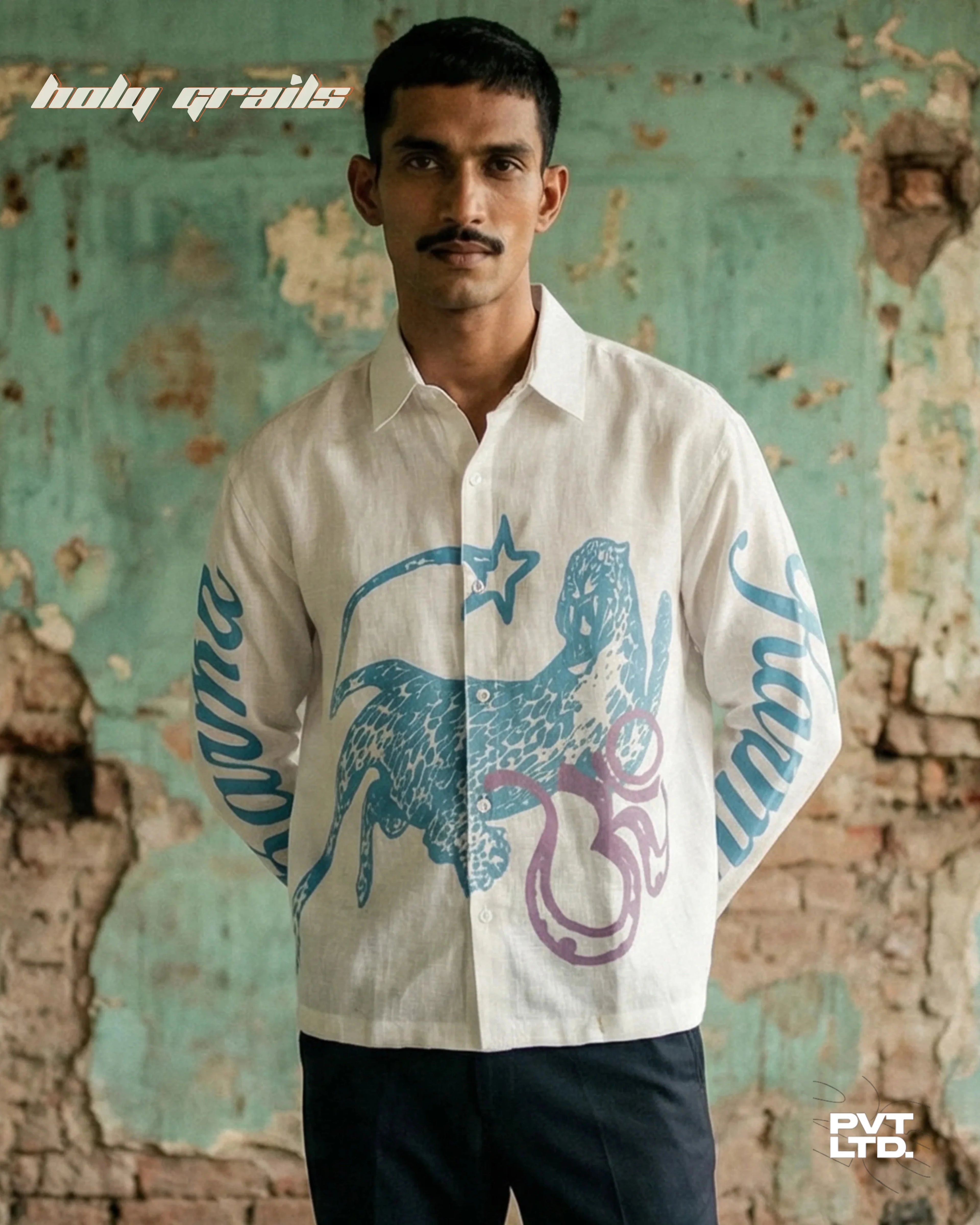 Karma White Linen Shirt HG x Pvt Ltd
