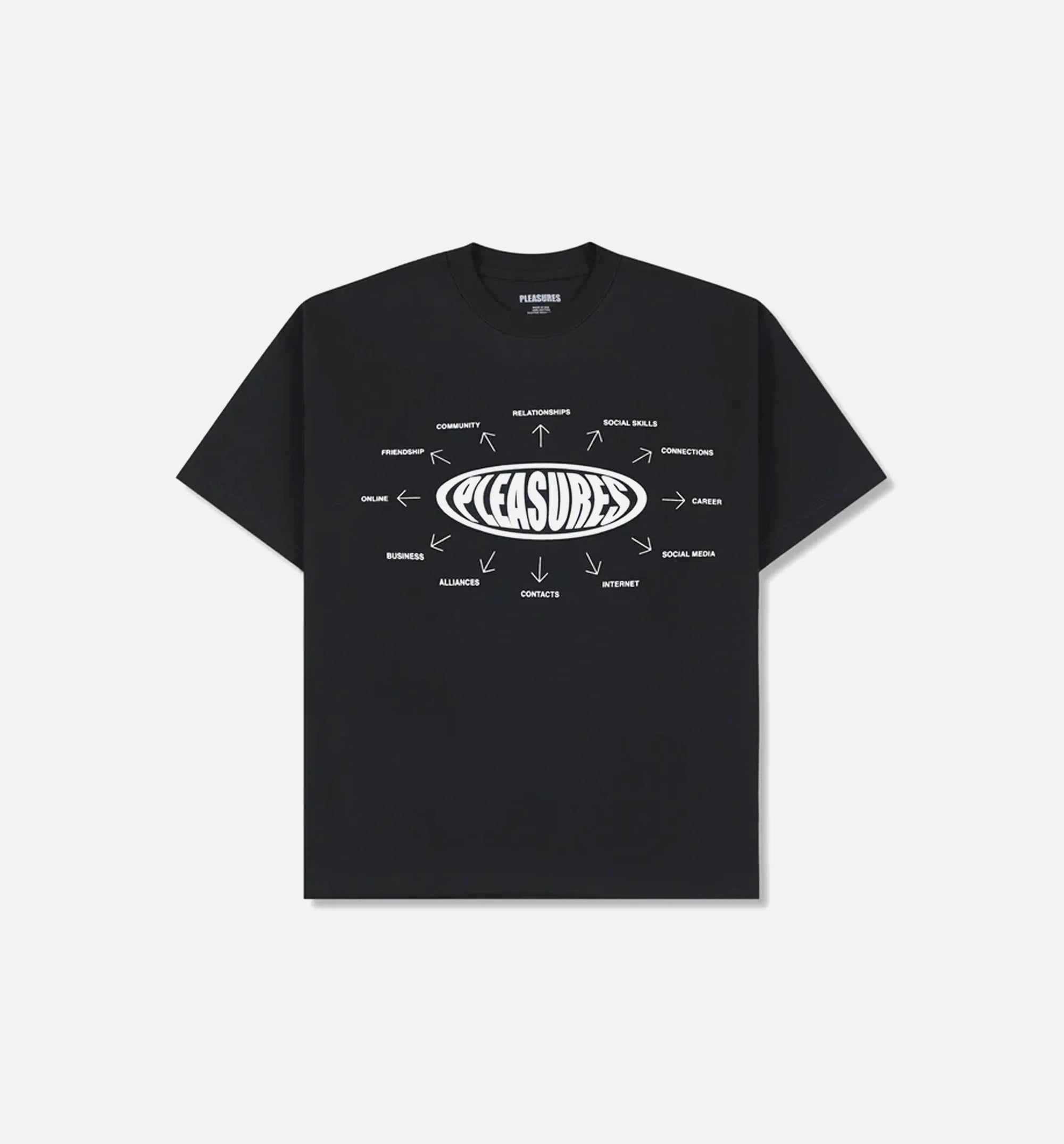 Overview Logo Mens Short Sleeve Shirt Black