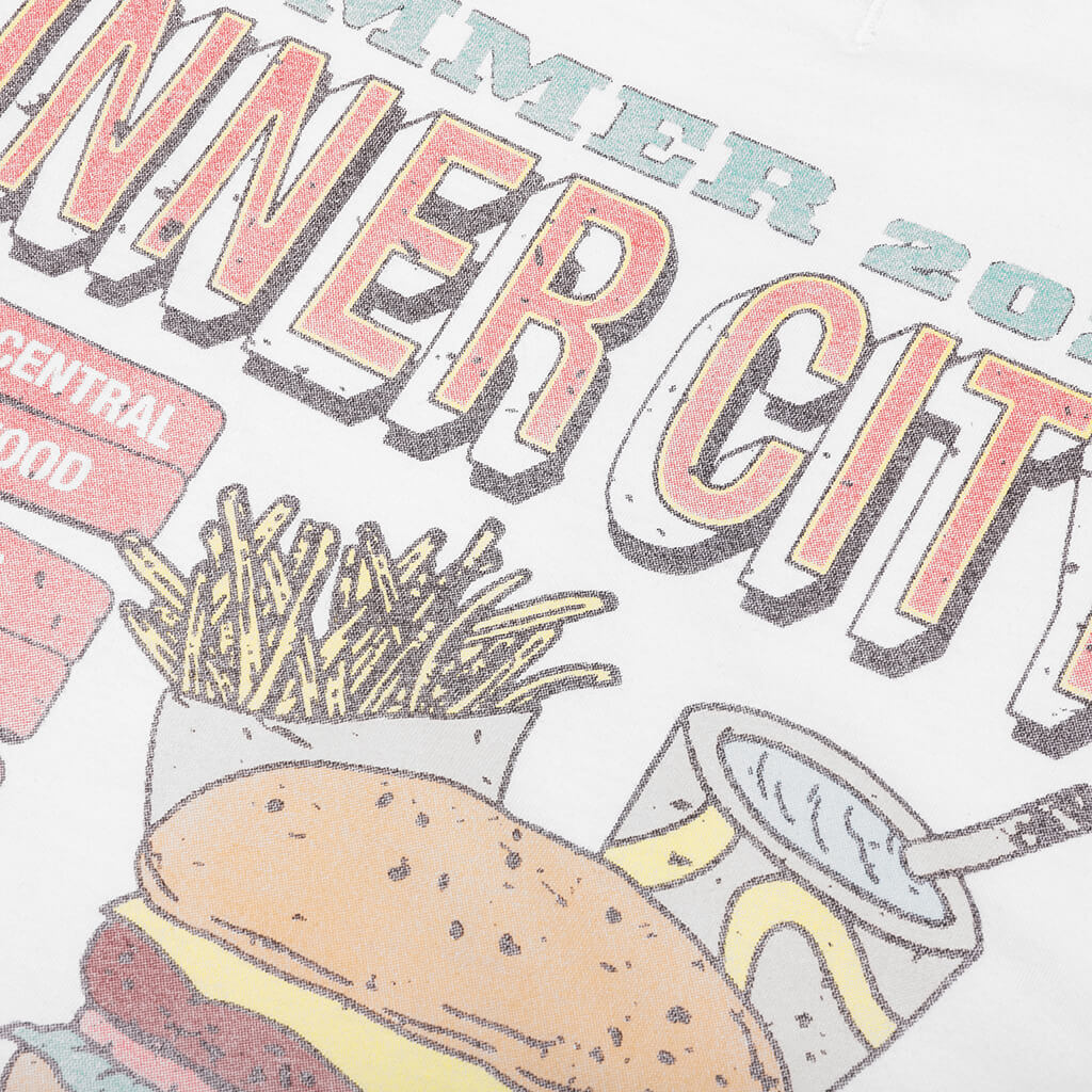 B Summer HTG Burger Short Sleeve Tee White