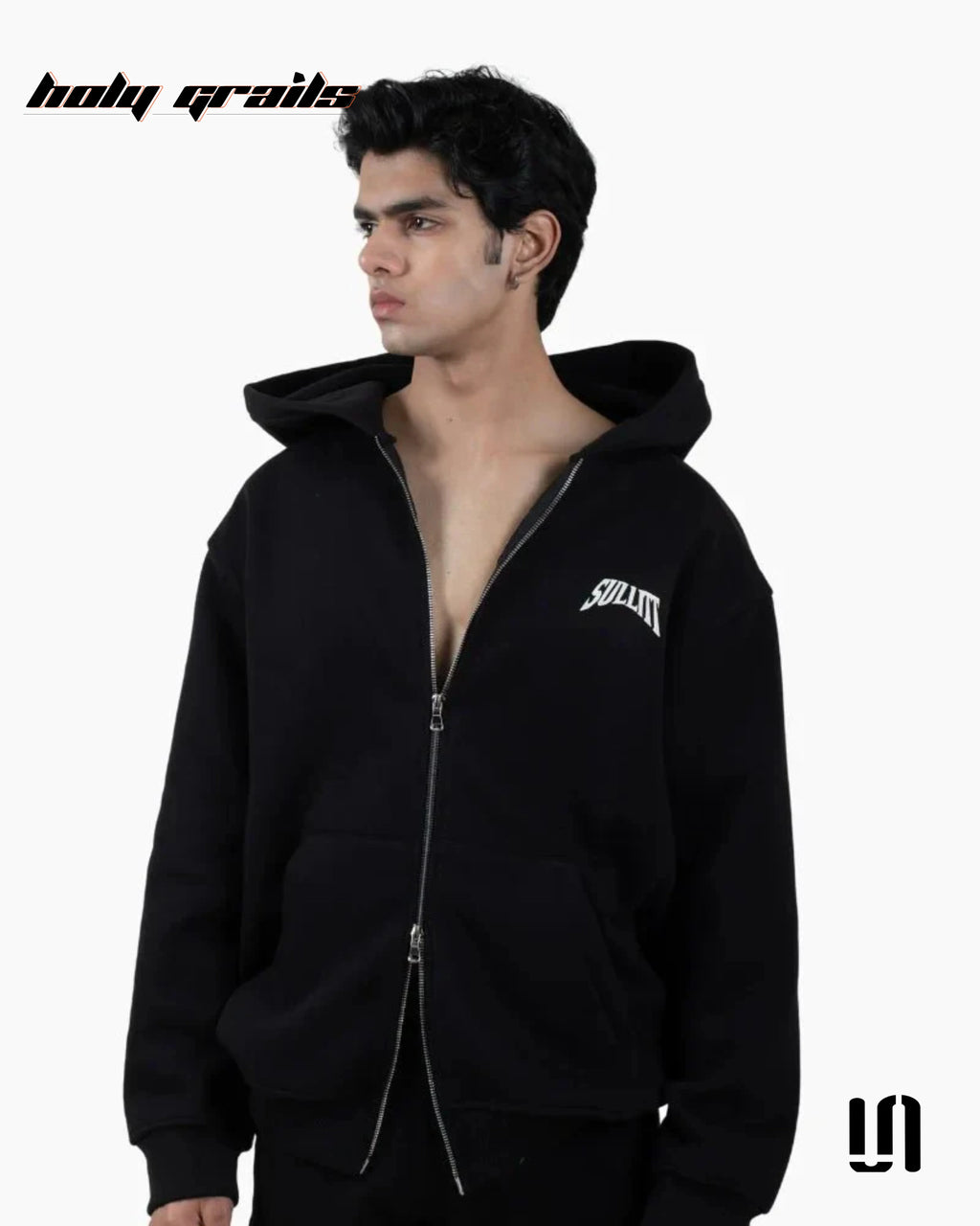Deer Drive Black Zipper Hoodie HG x Sullitt