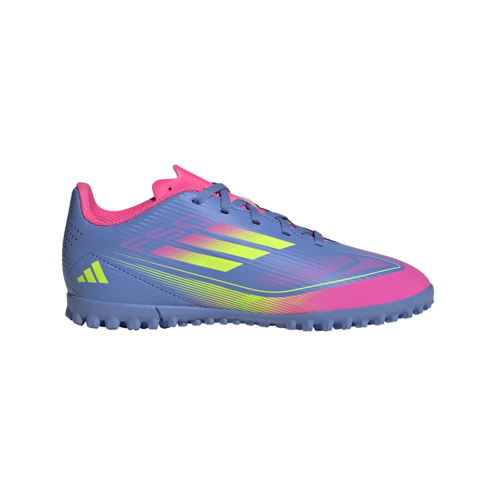adidas F50 Club Turf Boots Junior Blue Lemon