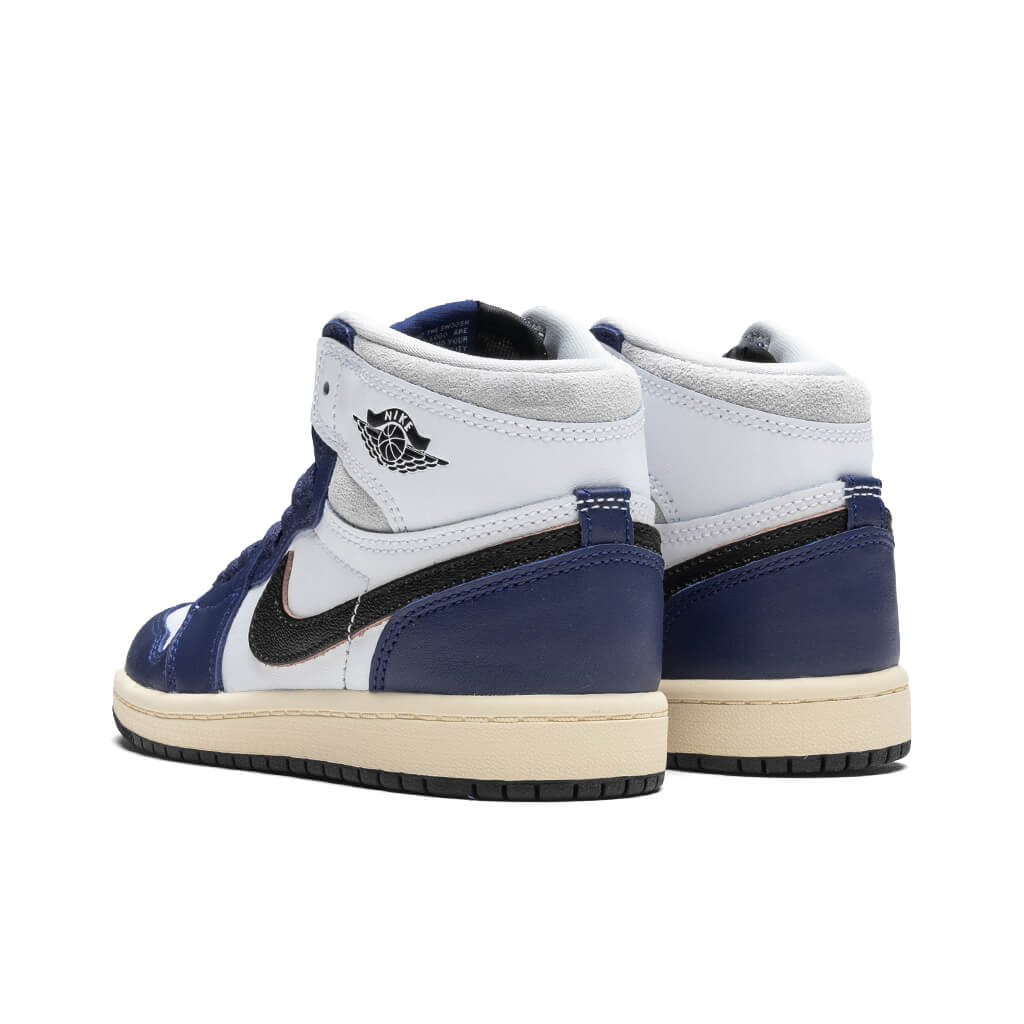 Air Jordan 1 Retro High OG Rare Air PS White Black Neutral Grey Deep Royal Blue