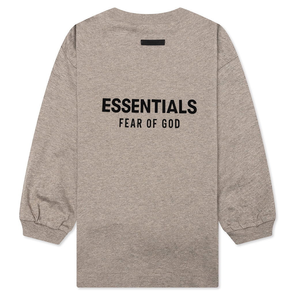 Kids Jersey Long Sleeve Tee Heather Gray