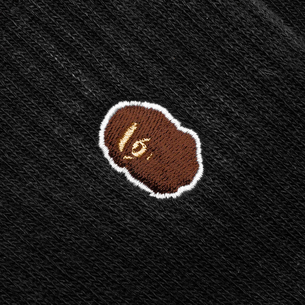 Ape Head One Point Socks Black