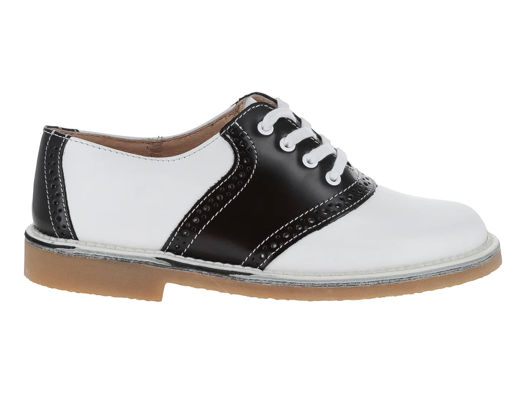 Zapatos Escolares Elefante Blanco y Café para Niña