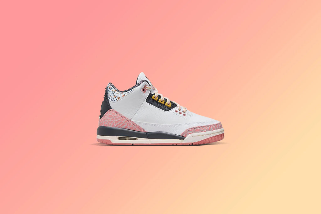 Jordan 3 Retro PS Vintage Floral White Anthracite Red Stardust