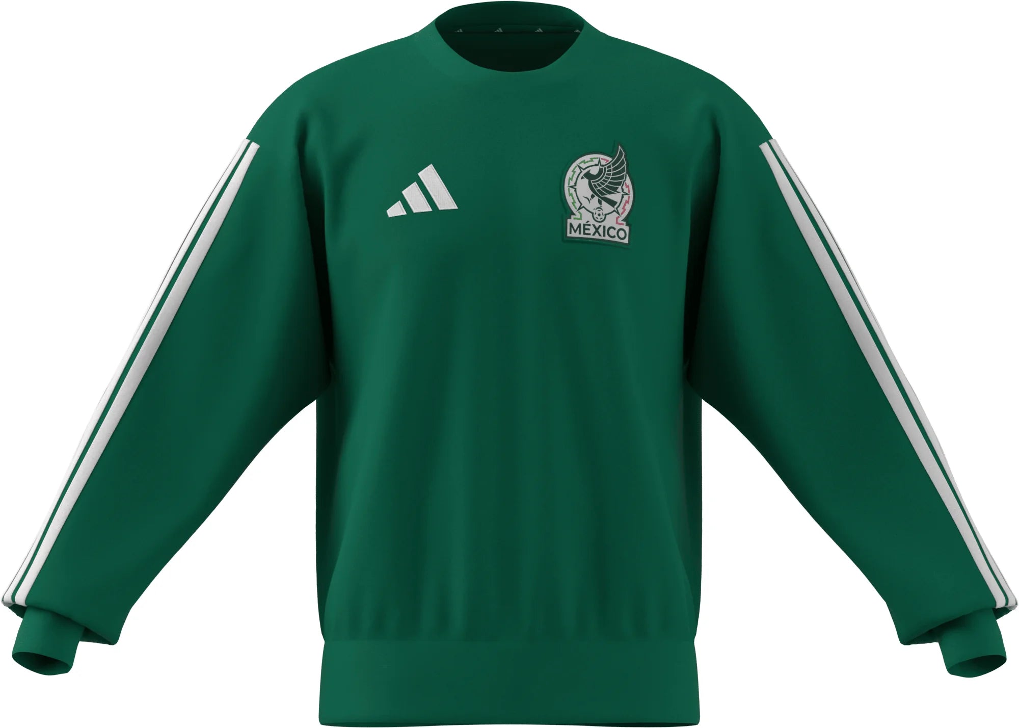 adidas Mexico DNA Mens Soccer Crew Sweat Green