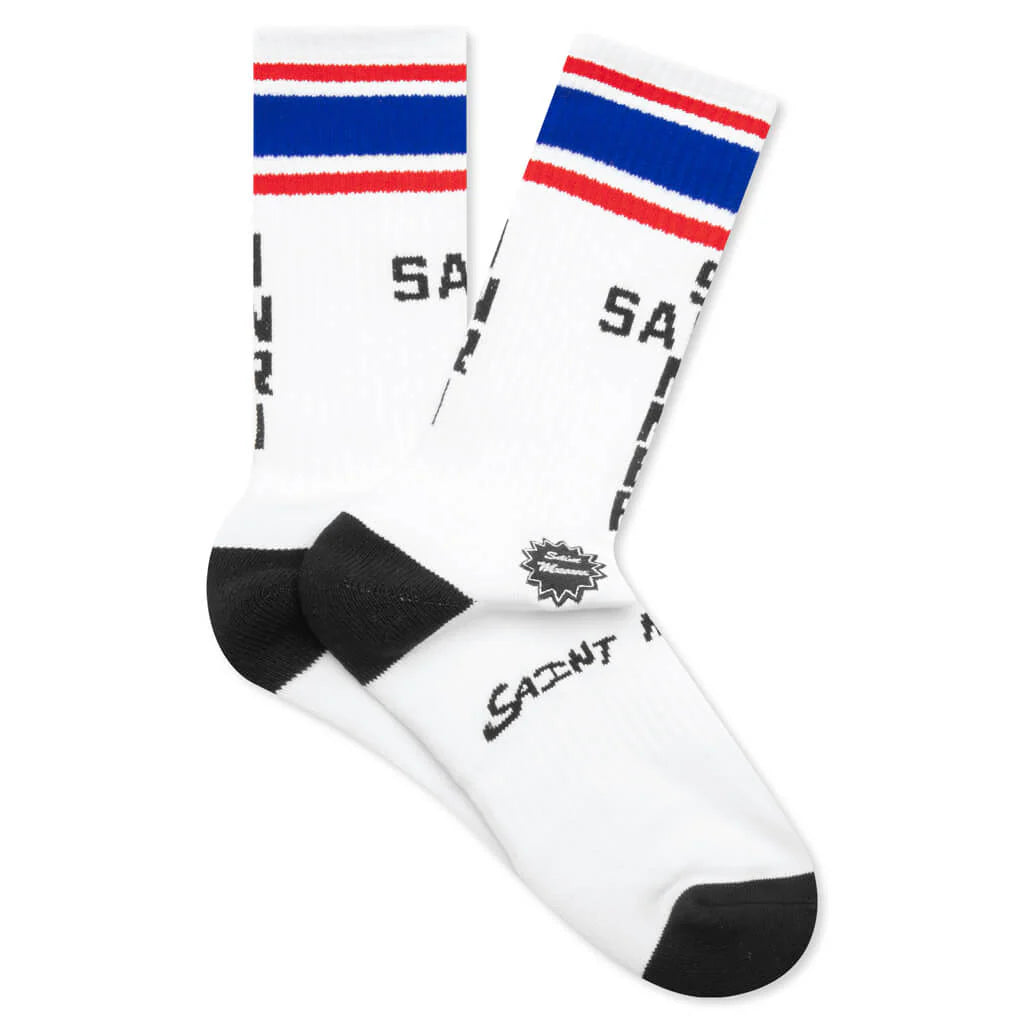 USA Socks White
