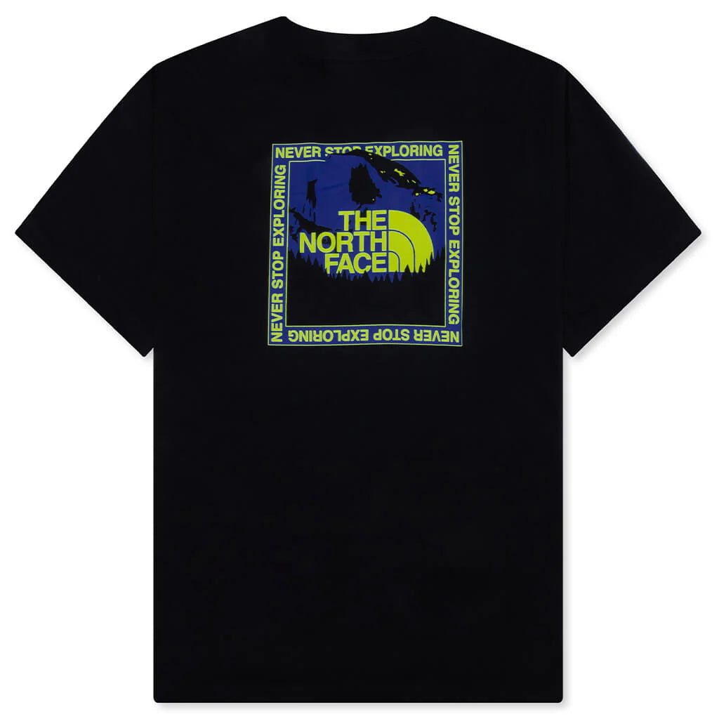 Stay Exploring Regular S S Tee Black