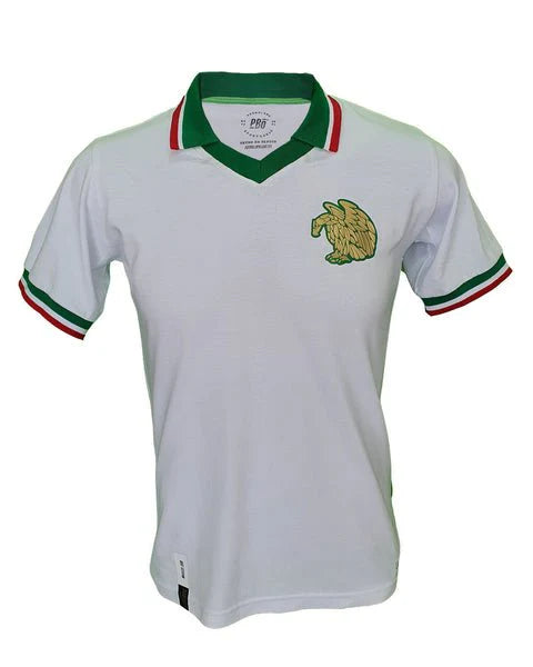 Retro Mexico Jersey Homenaje 1980 Eagle Shield White