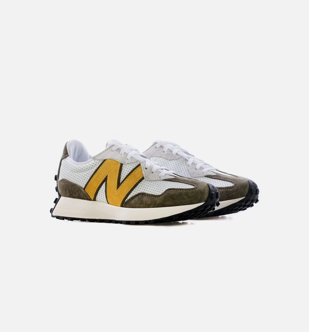327 Mens Lifestyle Shoe White Gold