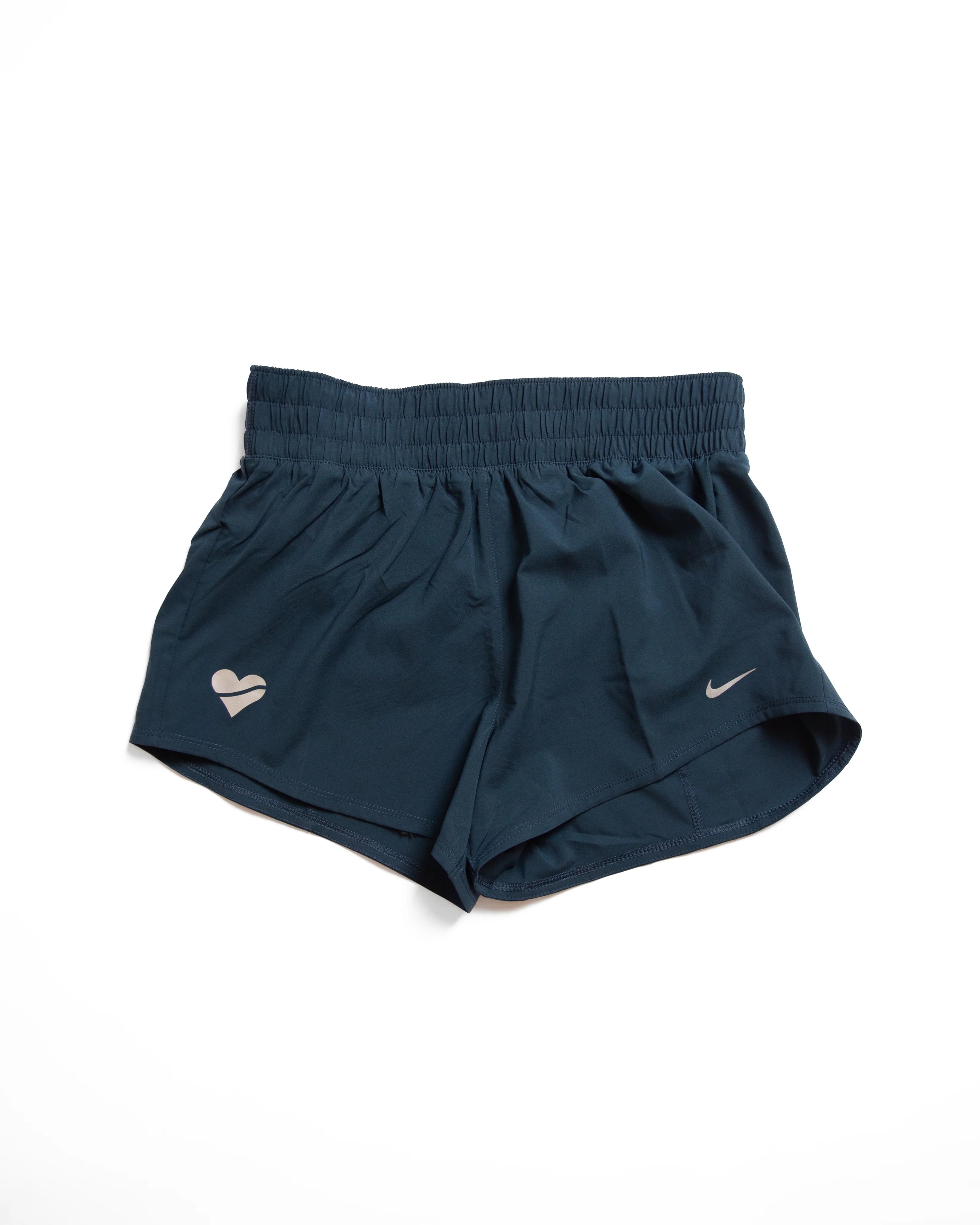 Nike Womens Dri FIT Mid Rise 3 Brief Lined Shorts