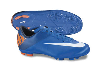 Nike Mercurial Victory FG Youth Soccer Cleats Royal White