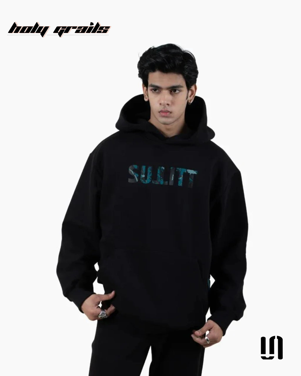 Leopard Blaze Black Hoodie HG x Sullitt