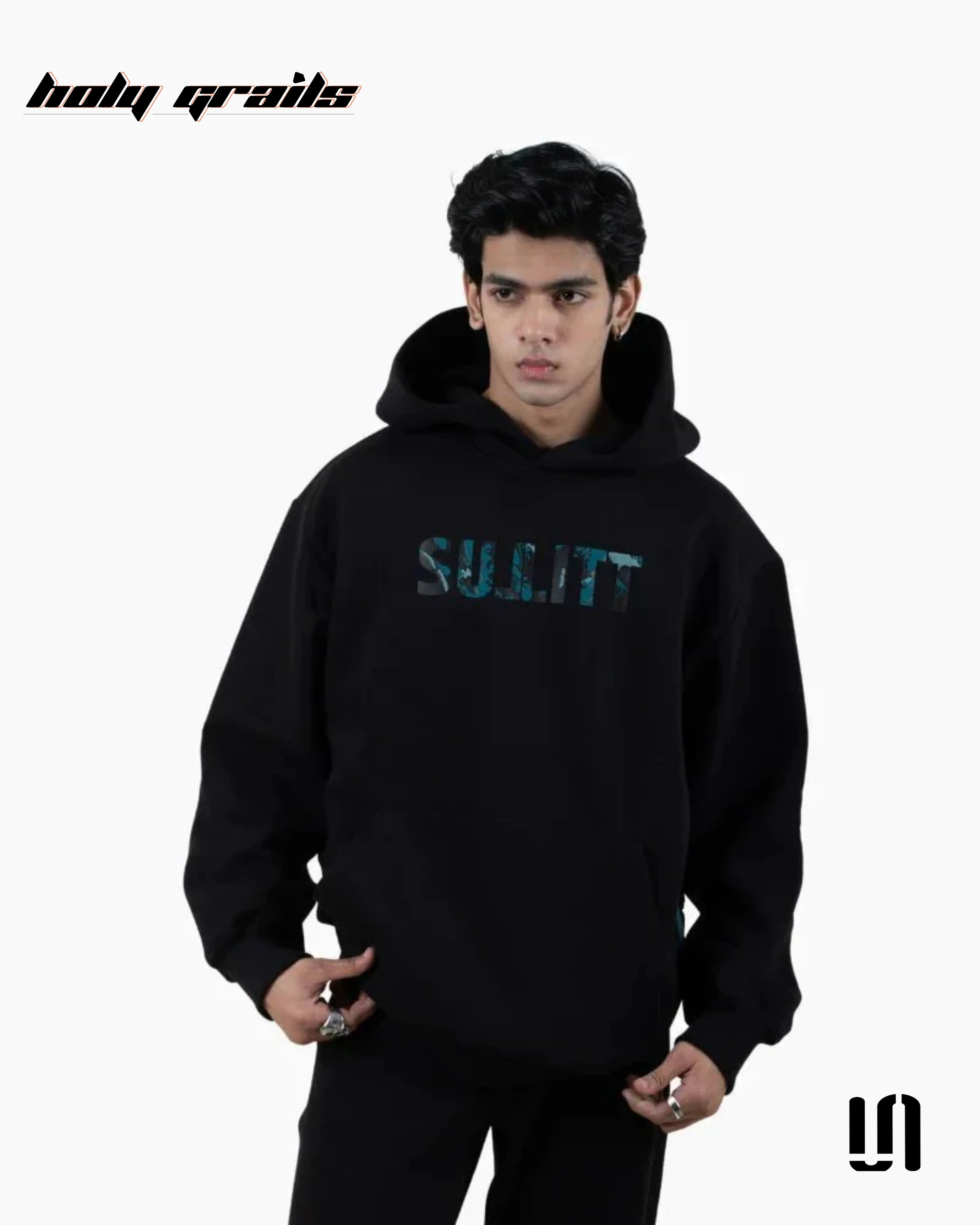 Leopard Blaze Black Hoodie HG x Sullitt