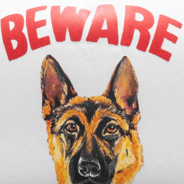Beware Sign Trucker Hat Black