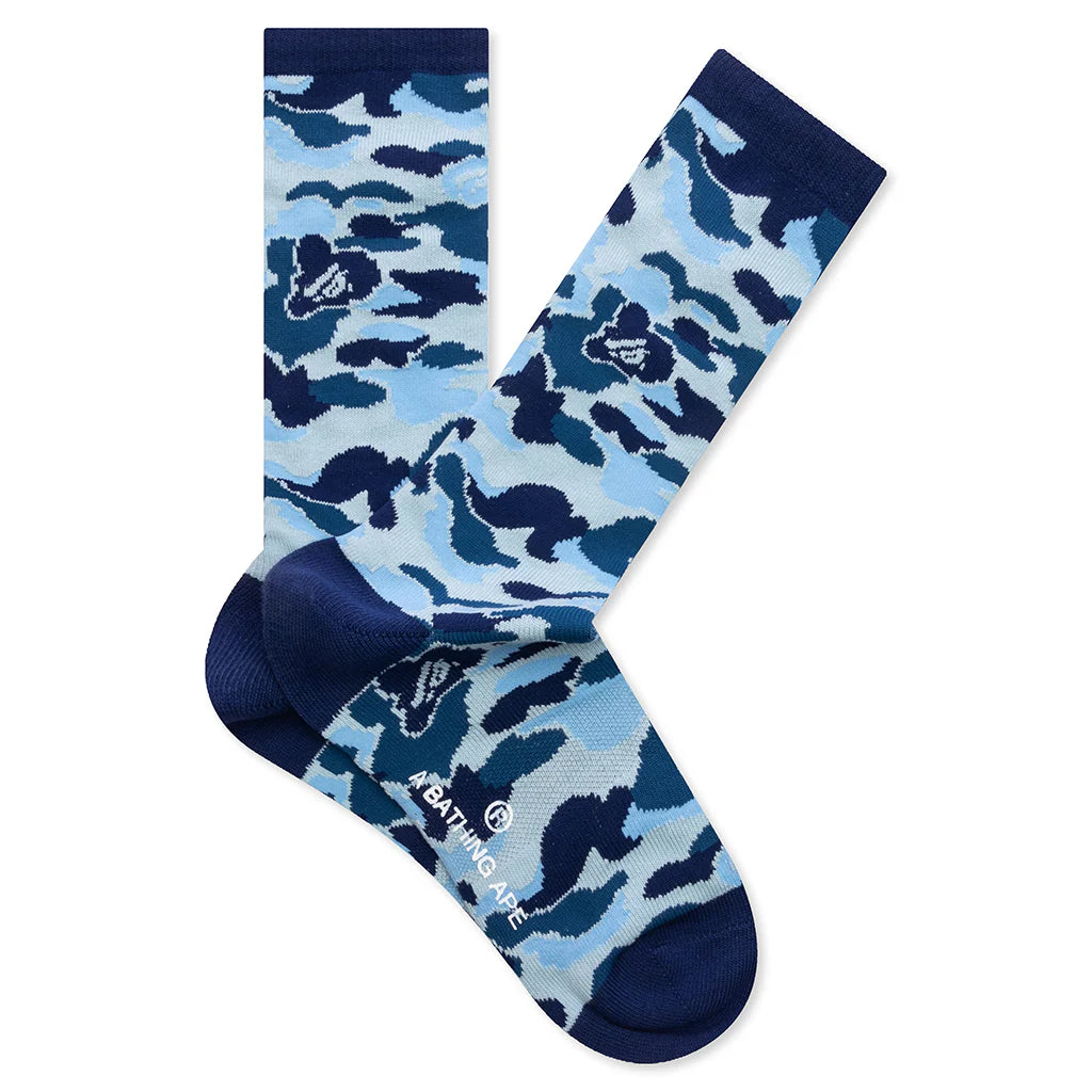 Abc Camo Jacquard Socks Blue