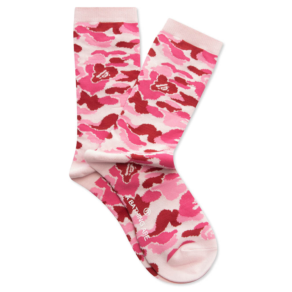 ABC Camo Jacquard Socks Pink