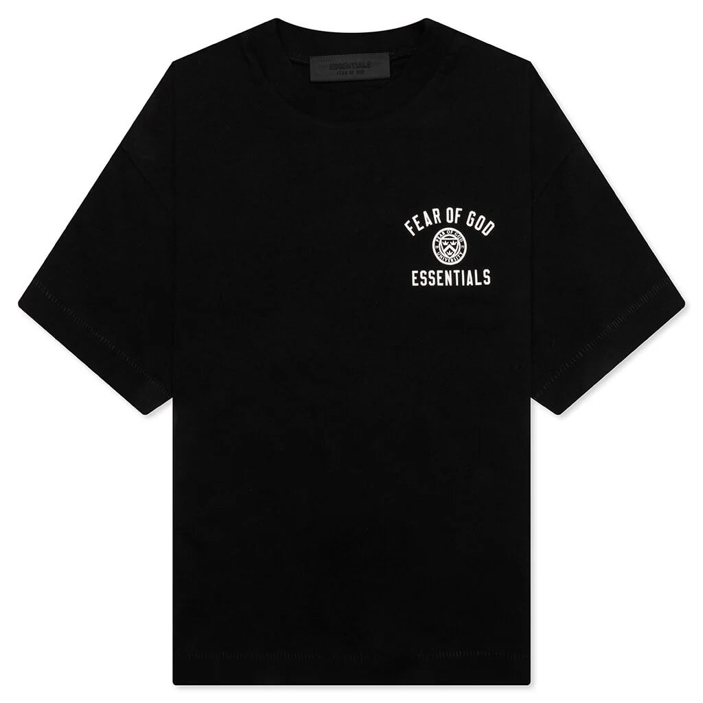 Kids Jersey Crewneck Tee Black